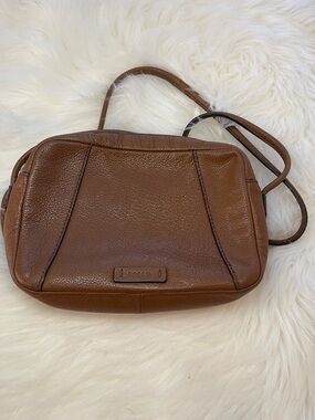 Fossil Cognac Leather Crossbody Bag
